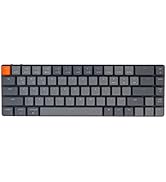 Keychron K7 Ultra-Slim 65% Layout 68 Keys Wireless Bluetooth/Wired Mechanical Keyboard, Hot Swapp...