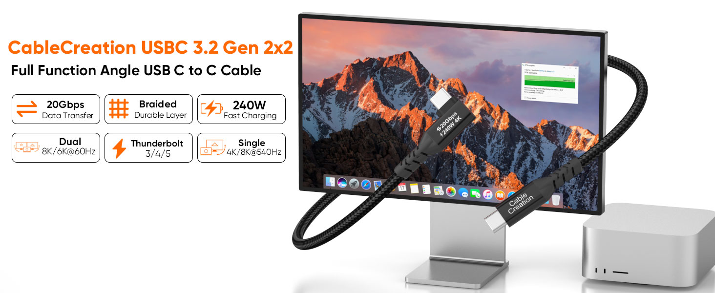 USB C 3.2 Gen 2x2 cable