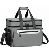 Neverwhy Cooler Bag for Camping, Portable Waterproof Cooler Bags, 32L Insulated Lunch Bag for Pic...