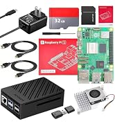 SANOOV Raspberry Pi 5 16GB Kit with Active Cooler,GaN 27W 5.1V5A USB-C Power Supply,Pi5 16GB Boar...
