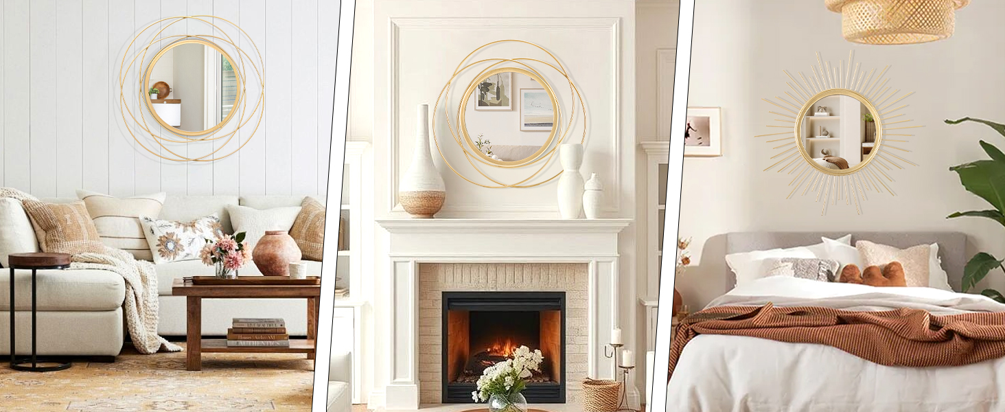Round Art Wall Mirrors