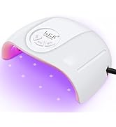 Wisdompark UV Nail Lamp, 72W UV Light for Gel Nails with 21 LED Lights Nail Lamp 3 Speed Timer Fa...