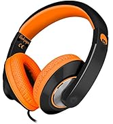 Rockpapa Comfort+ Wired Kids Headphones with Microphone and Volume Control, Lightweight Boys Girl...