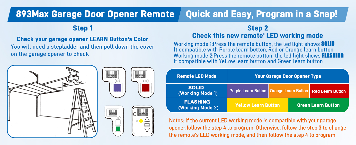 Garage Door Remote Keychain 893max