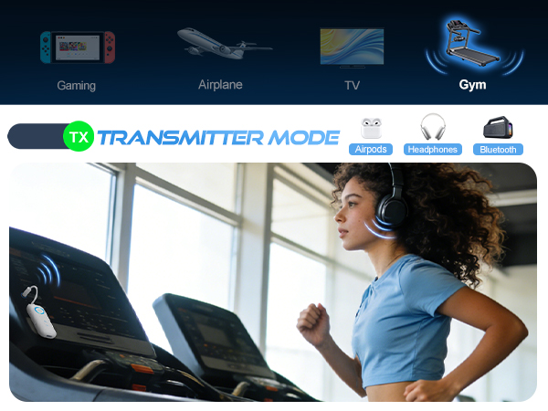 Bluetooth Transmitter for Gym
