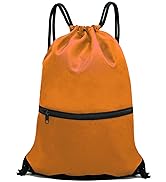 orange drawstring bag