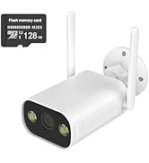 Security Camera Outdoor 2K 3MP, HD WiFi 2.4G Home Security Camera for Outside with IR &amp; Color Nig...