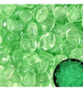 200pc Bling Luminous Stone Sparkling Glow Stones Glow in The Dark Rocks Outdoor Glow Rocks for Wa...