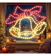 Christmas Large Bell Lights Decoration - 297LED Outdoor Waterproof Christmas Lights Large Bell De...