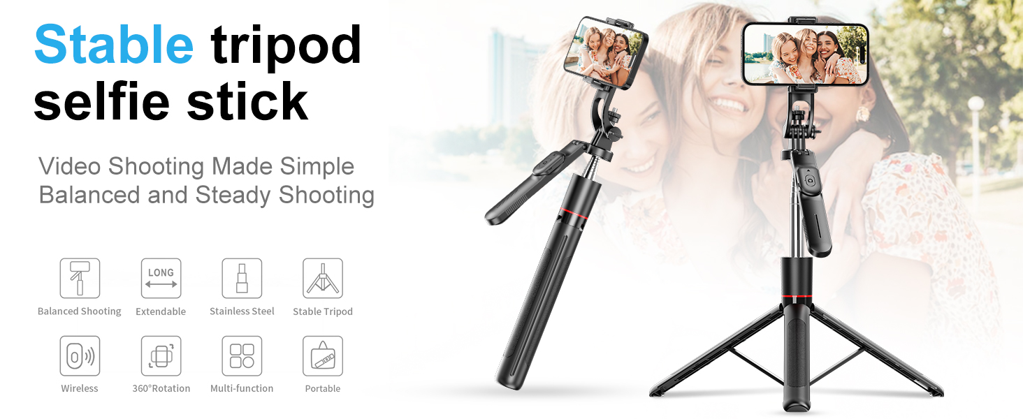 selfie stick with remote