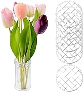Chinflly Mason Jar Flower Frog Lids,3.4 Inch Insert Metal Flower Organizer Lid Replacement Insert...