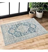 Lahome Oriental Rug - 2x3 Small Rug Indoor Front Door Mat Non Slip Entryway Rug,Distressed Soft W...