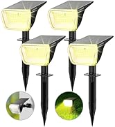 Linkind Solar Lights Outdoor 60 LEDs Solar Lights for Outside Solar Spot Lights 30% Conversion Ra...