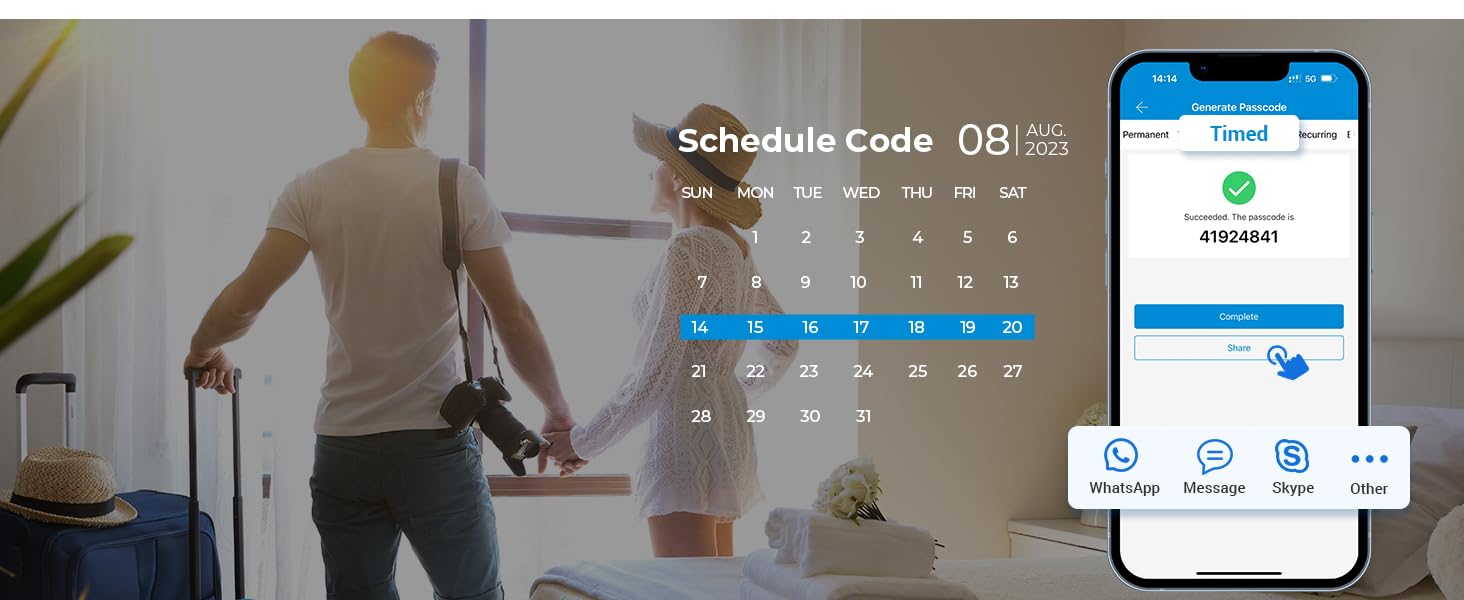 keypad door lock with handle