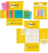 Post-it Book Lover's Kit , Transparent Notes, Flags, Holiday Reading Essentials