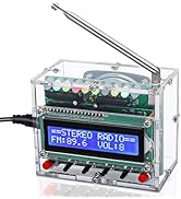 FM Radio Kit, ICSTATION Soldering Projects Radio with LED Flashing Lights FM 87-108MHz Soldering ...