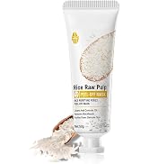 Easilydays Rice Raw Pulp Peel-Off Facial Mask, Moisturizing, Clean &amp; Control Oil, Gently Remove B...