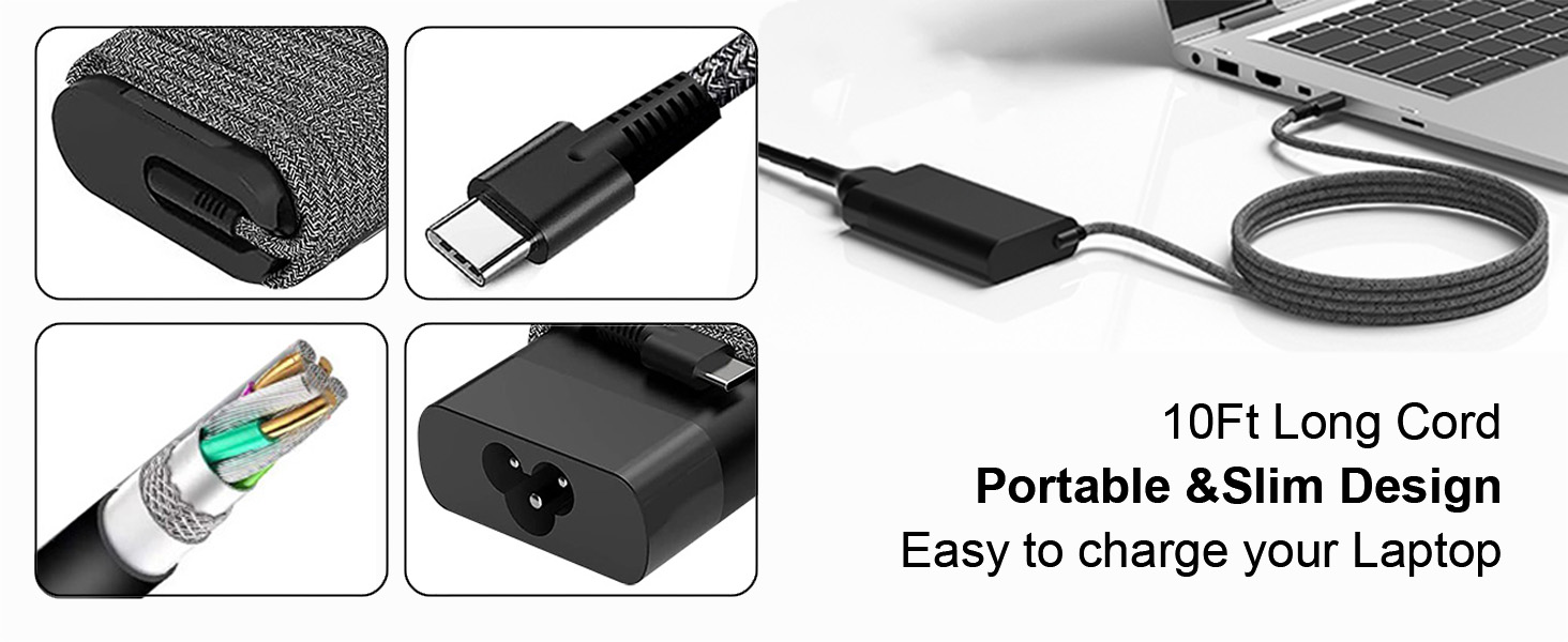 slim usb c charger 65w 45w