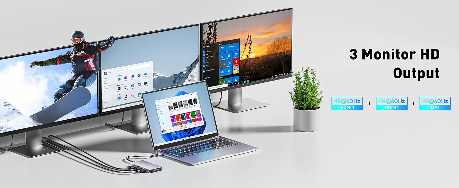 docking station 3 monitor