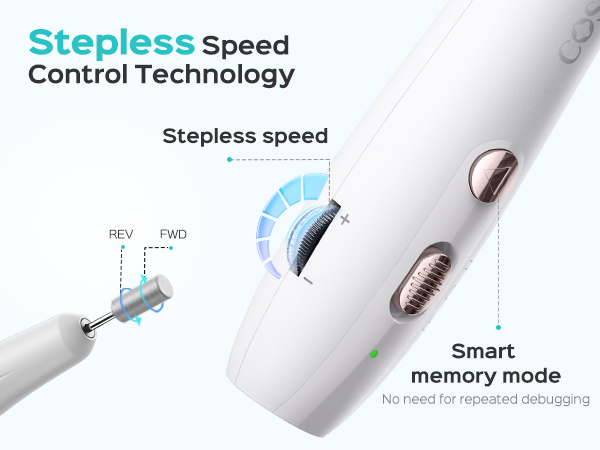 Electric Nail Drill Kit: Professional Stepless Speed Regulation