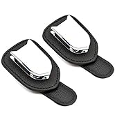 MECHCOS 2 Packs Car Glasses Holder Universal Car Visor Sunglasses Holder Clip, Leather Eyeglasses...
