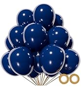 110pcs Navy Blue Balloon 12 Inch, Navy Blue Latex Balloon for Birthday Party Baby Shower Wedding(...