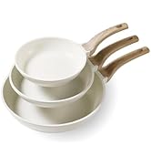 CAROTE Non Stick Frying Pans Set,Nonstick Granite Fry Pan Egg Pan Omelet Pans, Stone Cookware Che...