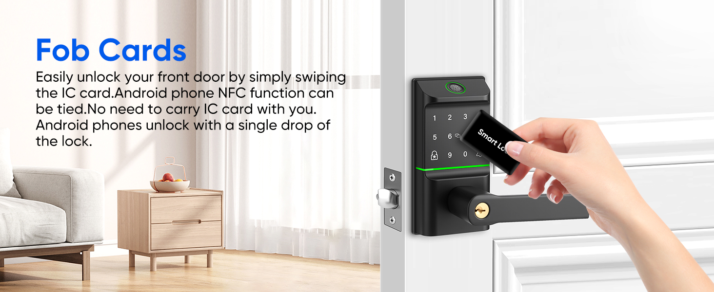 Keypad Smart Door Lock with Handle