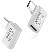 Duttek Right Angle USB C Male to USB C Female Adapter, USB Type C 3.1 Extender Support 40Gbps Dat...