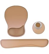 WINTOJO Wrist Rest Support for Mouse Pad Keyboard Set Circle Coaster Gaming Mouse Pad Ergonomic G...