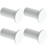 SAYAYO White Hooks for Hanging, Heavy Duty Towel Hooks for Bathrooms, Modern Coat Hook SUS 304 St...