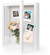 HOUSE DAY 11x14 Shadow Box Frame, Front Open Magnetic Shadow Boxes Display Cases with Linen Back,...