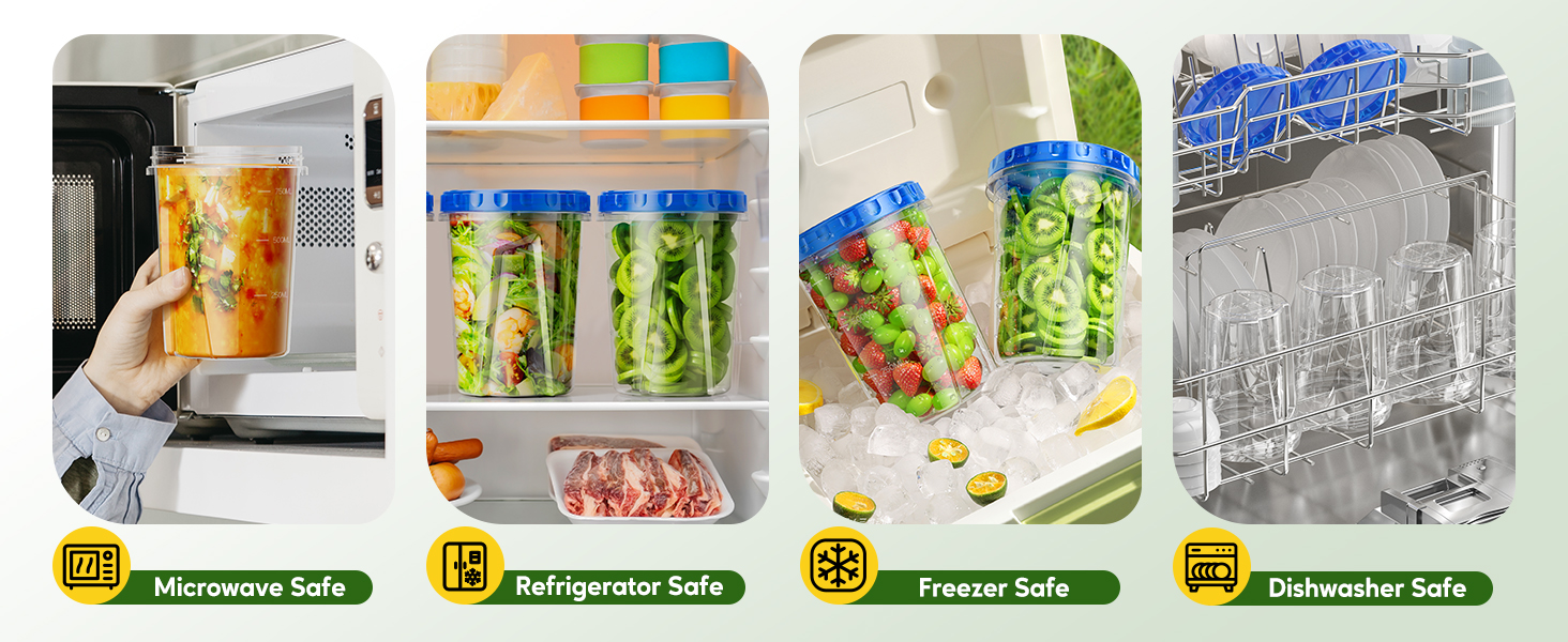 plastic food storage containers with lids