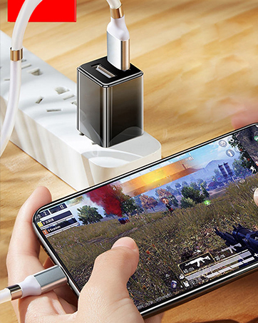 lightning cable coiled