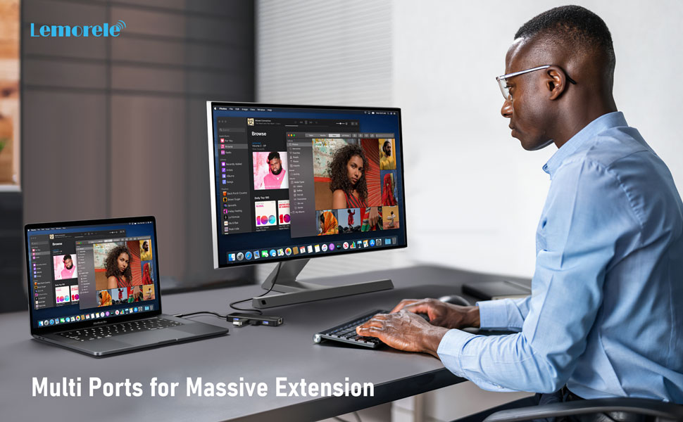 Lemorele 10-in-1 USB-C-Dockstatio