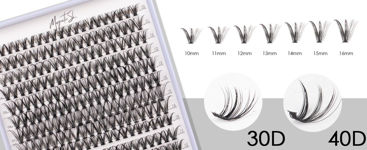lash extension clusters