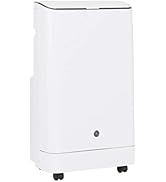 GE 14,000 BTU Portable Air Conditioner for Medium Rooms up to 550 sq ft. (9,850 BTU SACC), Wi-Fi ...