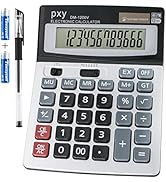Desk Calculator | 12 Digit | Extra Large LCD Display | Touch Comfortable with Big Buttons | PXY T...
