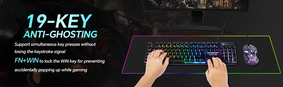 16 Keys Anti-ghosting gaming keyboard