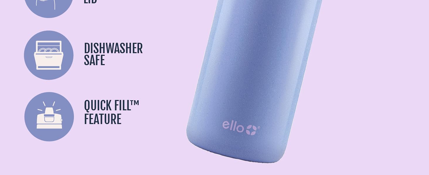 ello pop &amp;amp; fill kids water bottle