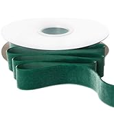 Ribbli Polyester Forest Green Velvet Ribbon,1 Inches,10-Yard Spool,Use for Choker,Gift Wrapping,F...