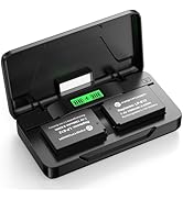 FirstPower LP-E12 Battery 2-Pack 1300mAh with 20W Dual Fast Charger Compatible with Canon LP E12 ...