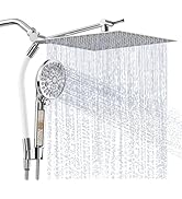 UltrTxenova Rain Shower Head with Handheld Spray Combo,High Pressure Filtered Handheld Shower Hea...