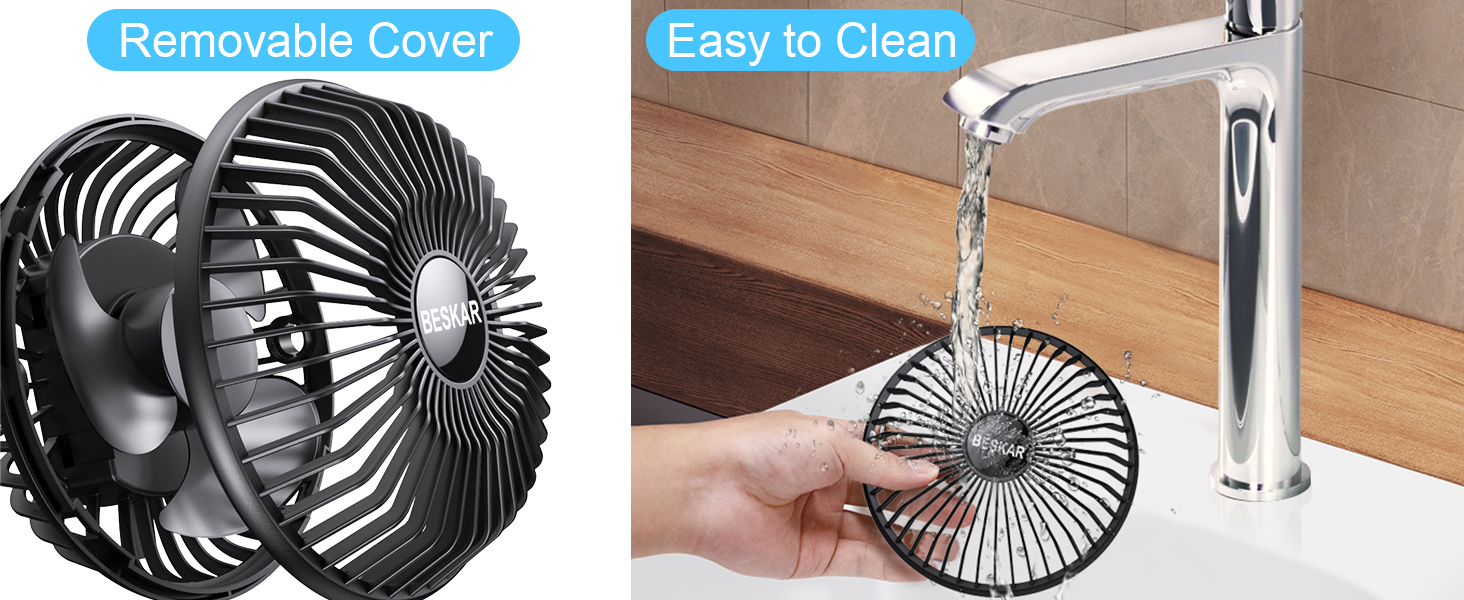 easy to clean personal fan usb small fan for desk portable 5 inch mini fan