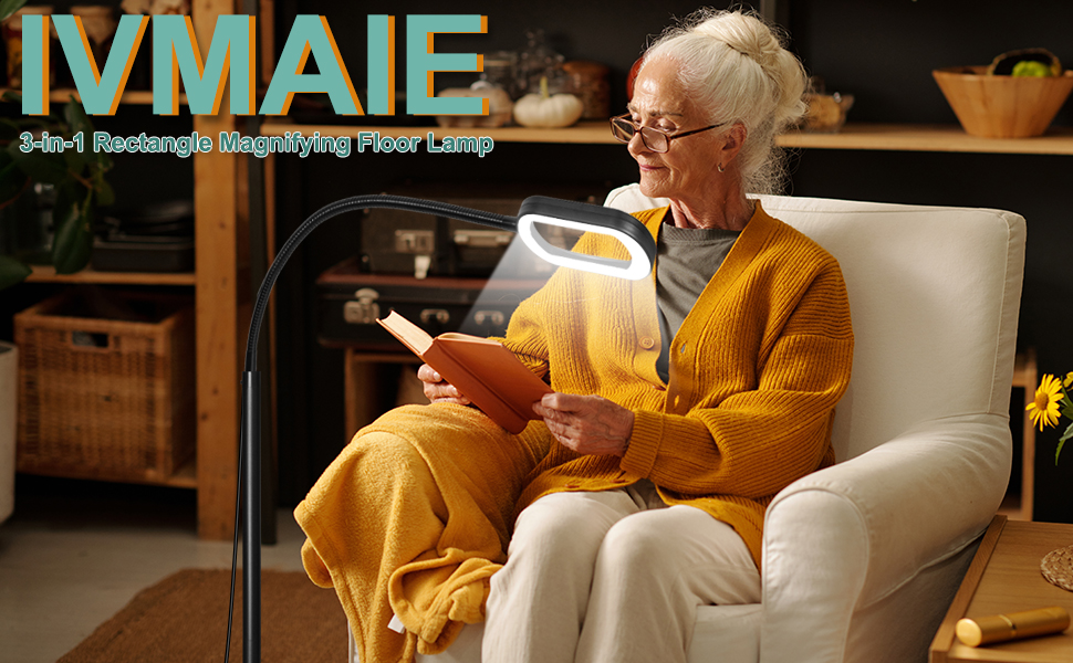 magnifying glass with light and stand