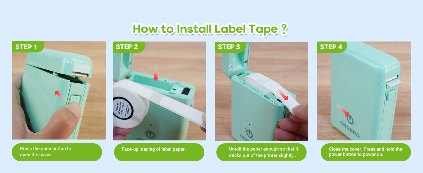 Install Label Tape