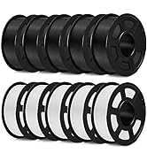 SUNLU 3D Printer Filament Bundle 10KG, PLA Plus Filament 1.75mm, Neatly Wound PLA+ Filament for M...