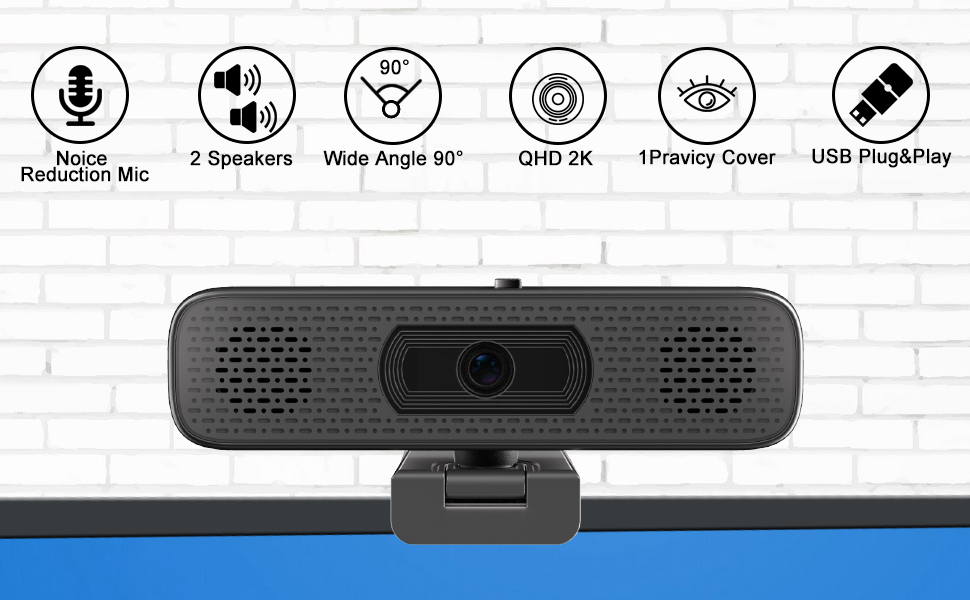 webcam with speakers