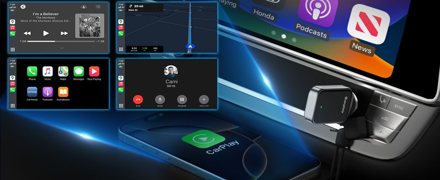 mini car play wireless adapter