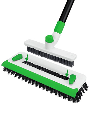 built-in grout brush 3-in-1 scrub brush for cleaning